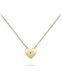 Yellow gold plated memorial necklace Heart made from silver | SALE
