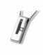 Ash pendant 925 silver 'Rectangle' with zirconia