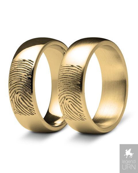 Fingerprint Rings - Engraved Fingerprint Wedding Rings & Bands – Aydins  Jewelry