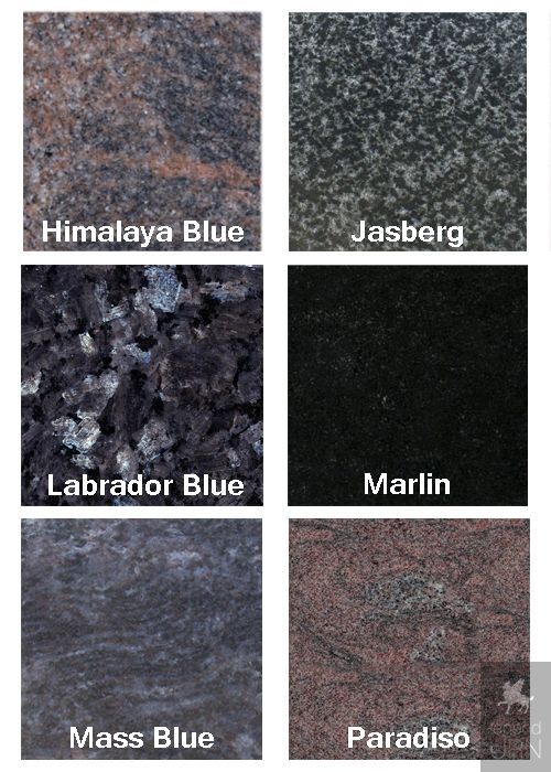 Nature stone memorial planter in different types of granite | Several colors | L