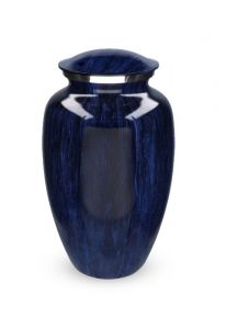 Aluminium cremation urn for ashes 'Elegance' marble look
