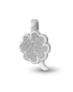 Fingerprint pendant 'Four clover'