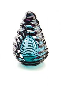 Crystal glass keepsake ashes urn 'Eturnal'