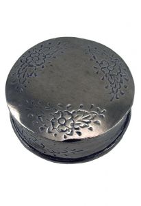 Round keepsake urn