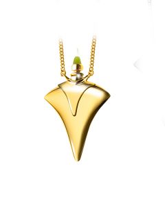 Ashes Pendant Gold with Jade