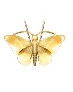 Ash jewel pendant Golden 'Butterfly'