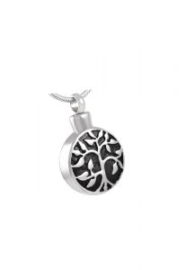 Stainless steel ash pendant 'Tree of life'