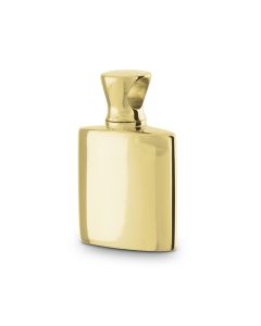 Ash jewel pendant 14 krt. yellow golden round flask form