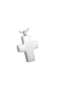Stainless steel ash pendant 'Cross'
