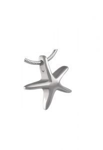Stainless steel ash pendant 'Starfish'