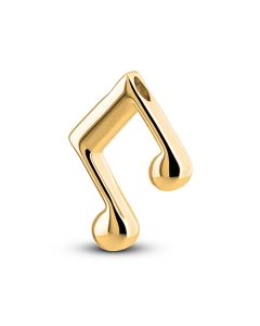 Ash pendant 'Musical note' gold