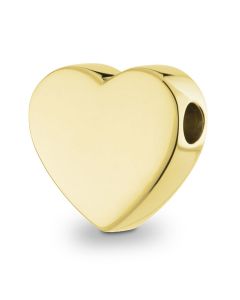 Ash jewel pendant 14 krt. yellow golden heart