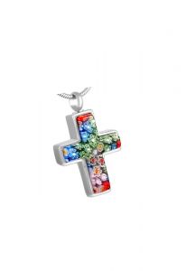 Stainless steel ashes pendant 'Angel wing'