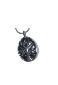 Stainless steel ash pendant 'Tree of life'