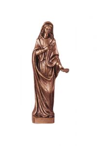 Bronzed Madonna sculpture