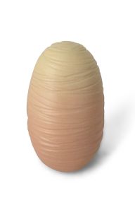 Baby urn for ashes 'Cocoon' yellow orange