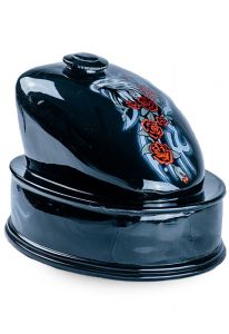 Handmade motorcycle gas tank urn for ashes 'Eagle'