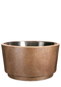 Bronze grave bowl or memorial flower pot in several colors