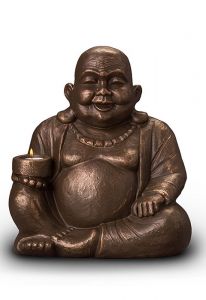 Buddha urn with candle holder