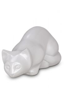 Cat urn white