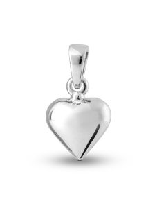 Ashes pendant with zirconia stones 'Heart'