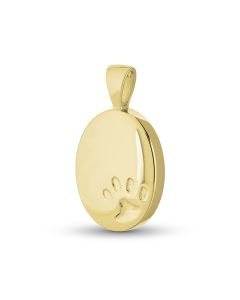 Ash jewel pendant 14 krt. yellow golden footprint