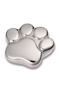 Pet cremation ashes urn 'Drop' with paw prints