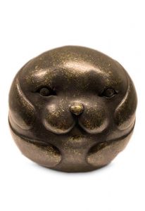 Bronze keepsake urn dog 'For eternity'