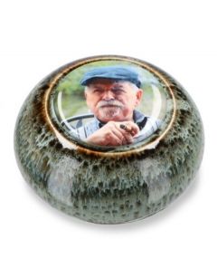 Customisable photo keepsake ashes urn in several colors