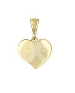 14 carat bicolor gold memorial pendant 'Heart'