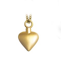Ash jewel pendant Golden Heart Matt