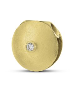 Ash jewel pendant 14 krt. yellow gold and brilliant