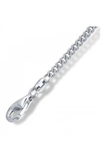 Gourmet silver necklace for memorial jewelry - 50 cm | 20 in