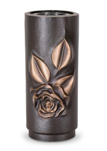 Memorial vase bronze with screws