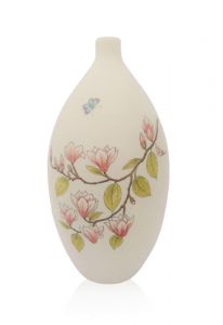 Hand-painted urn 'Magnolia'