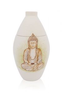Hand painted urn 'Buddha'