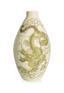 Hand painted urn 'Chinese dragon'