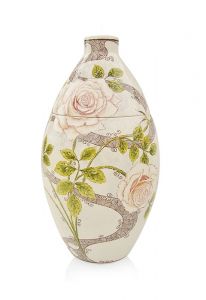 Hand painted urn 'Roses'
