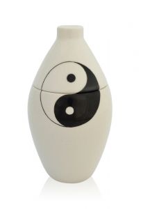 Hand painted urn 'Yin Yang'