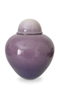 Handmade ceramic funeral urn 'Butterfly'