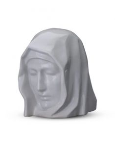 Ceramic cremation ashes urn 'Holy Mother' in several colors