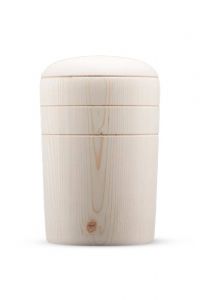 Wooden Urn for Ashes 'Speranza Linea' natural spruce