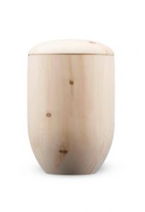 Wooden Urn for Ashes 'Pace' natural pine