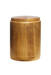 Wooden funeral urn
