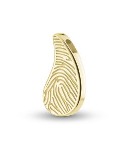Fingerprint pendant 'Teardrop' made of gold 2.3 cm