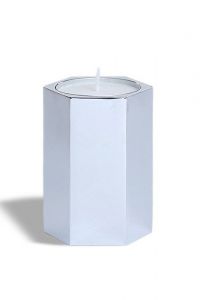 Keepsake candle urn Shinny nickel