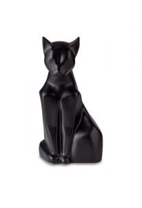 Cat urn in matt black