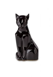 Cat urn in black