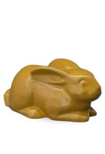 Rabbit cremation ashes urn in several colors