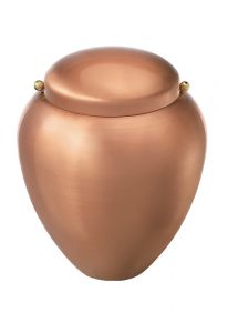 Copper cremation ashes urn